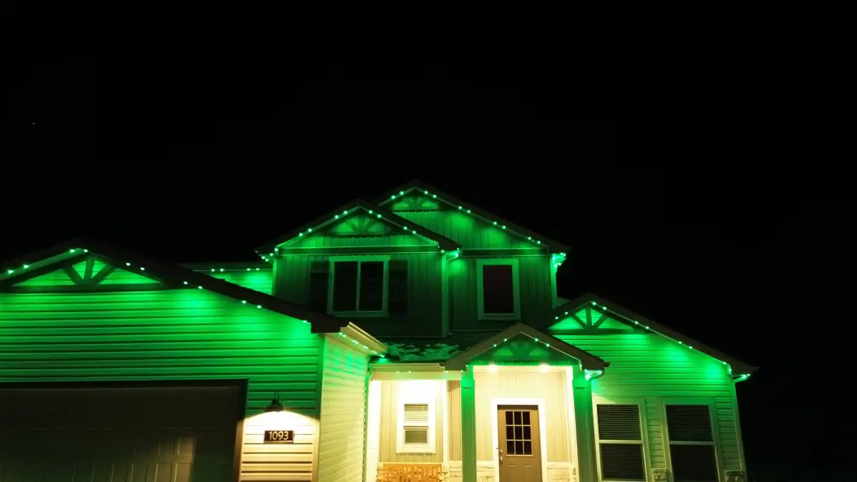 Professional holiday lighting installation in Camden SC