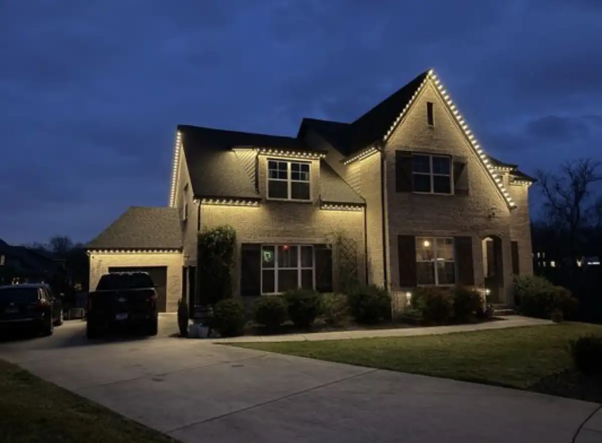 Security lighting installation on a Midlands residence
